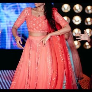 Worn just once for an event. Prefect for parties and reception. #lehenga